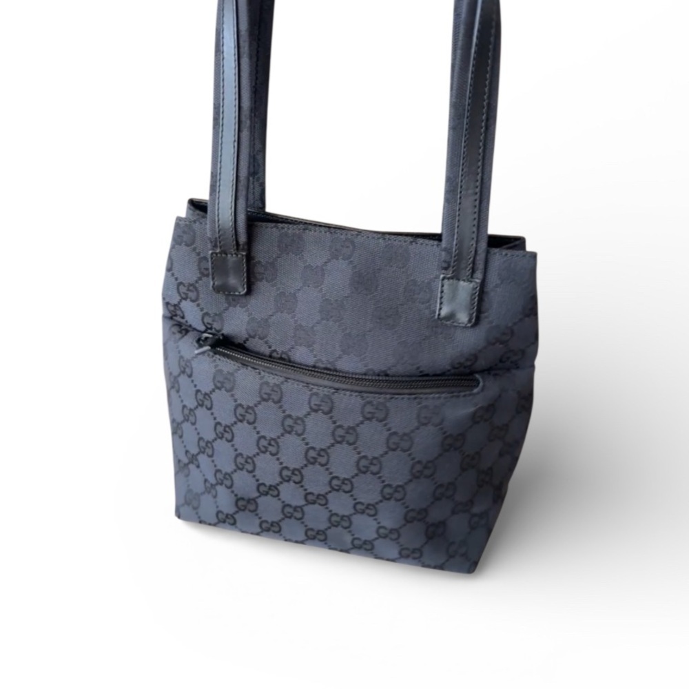 Gucci Black Monogram Tote Bag - Picture 4 of 16